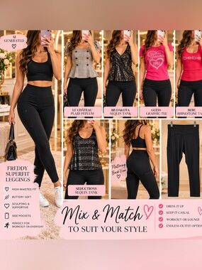 Freddy Superfit Black High-Waisted Leggings | US 6 / M